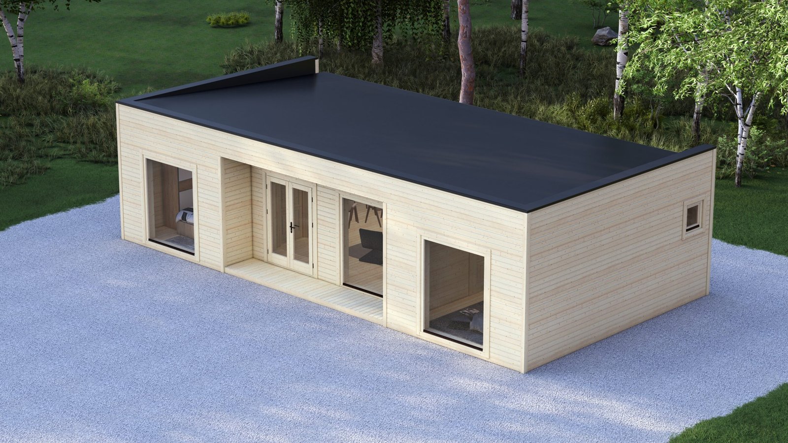 Contemporary Log Home Windermere – 8 Large scale image