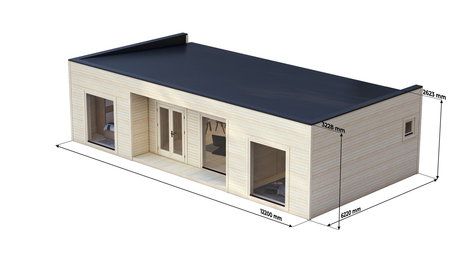 Contemporary Log Home Windermere – 9 Large scale image