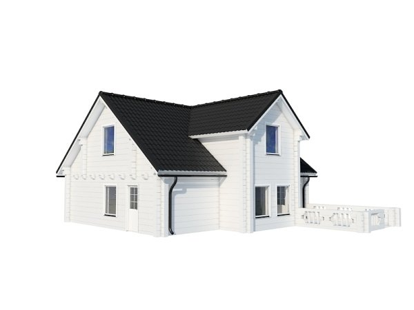 Laminated log house Rome8 Large scale image