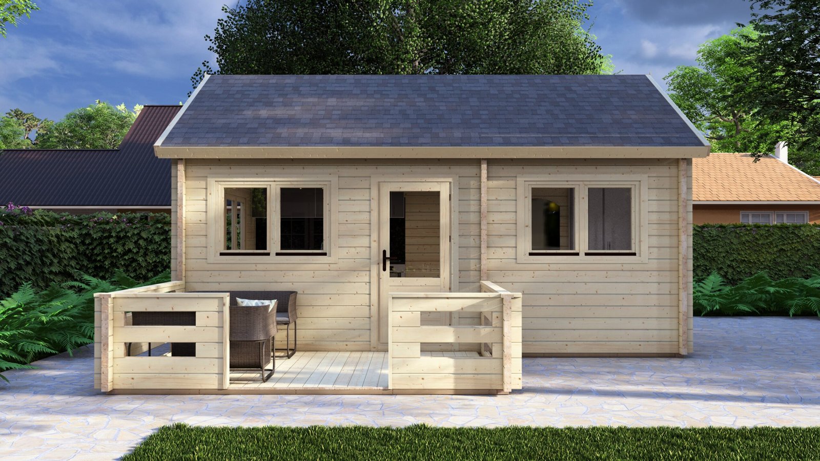 Log Cabin Betty 5.85×4.1m, 58mm – III Large scale image