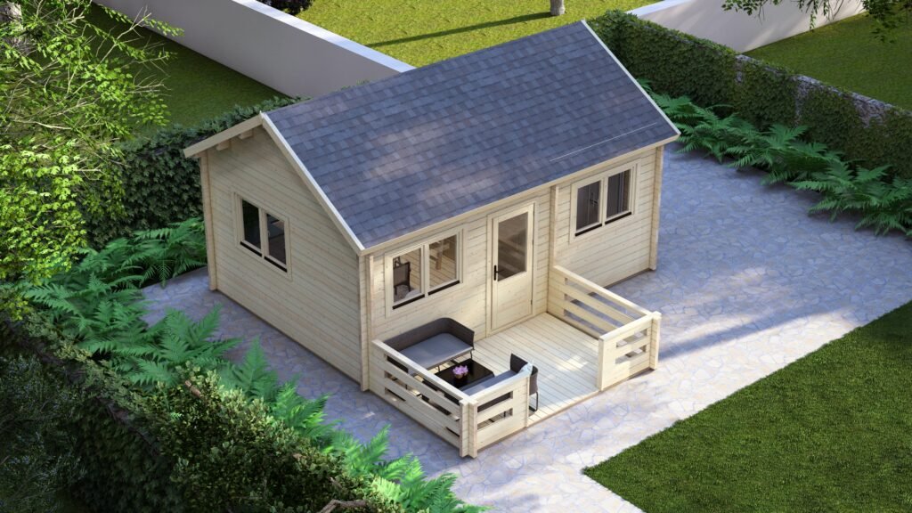 Log Cabin Betty 5.85×4.1m, 58mm Main Image