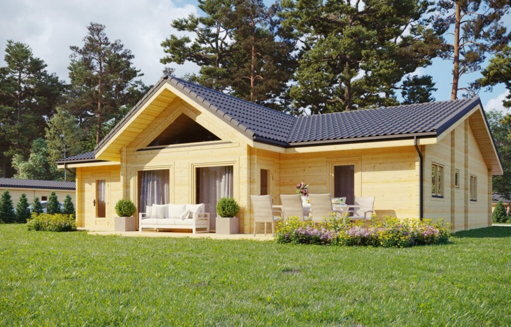 Glulam Log House Berlin 12.5×12.35m, 200mm Main Image