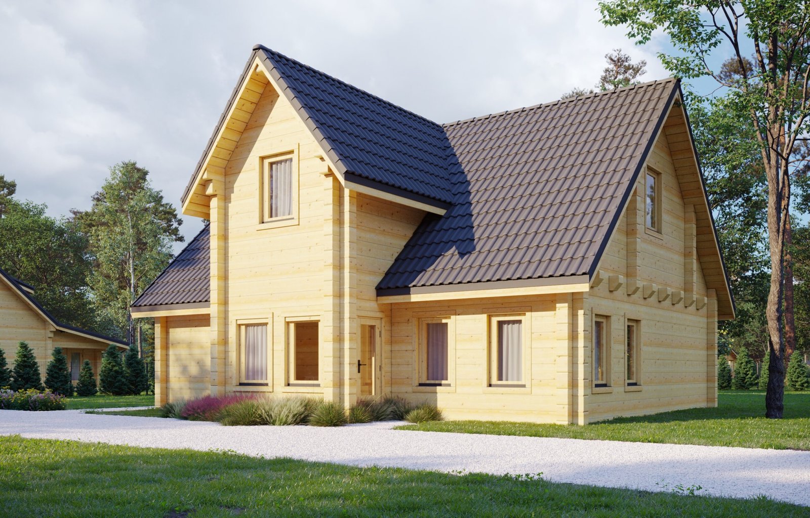 Glulam Log House Rome2 Large scale image