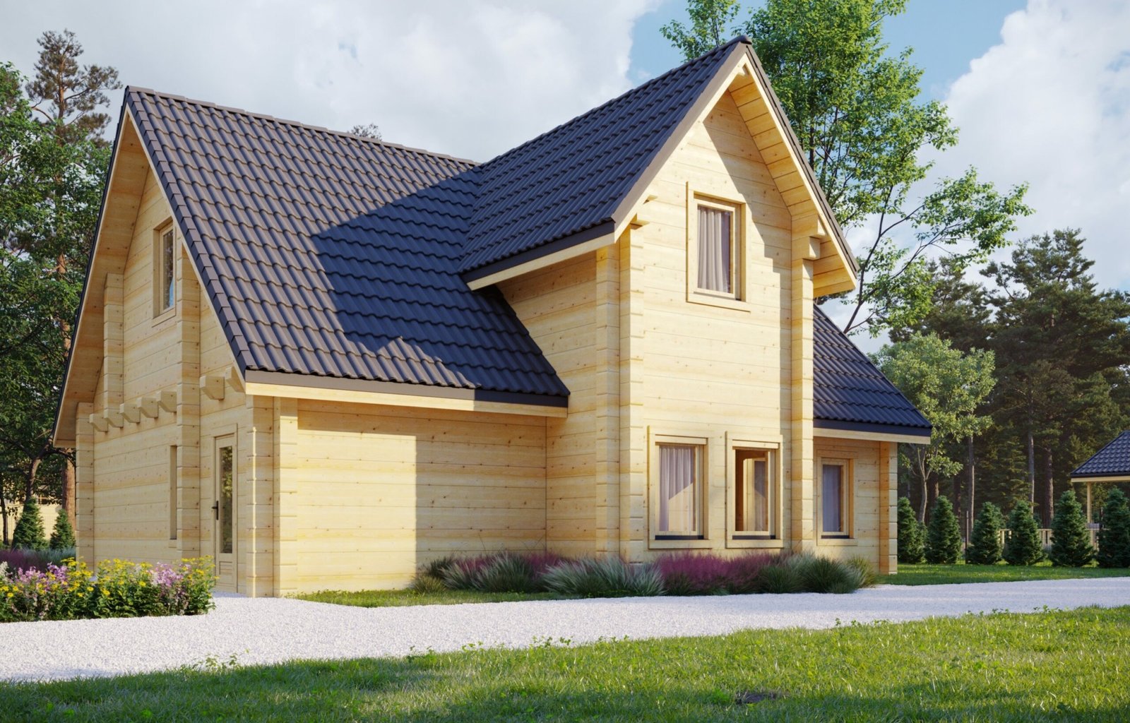 Glulam Log House Rome3 Large scale image