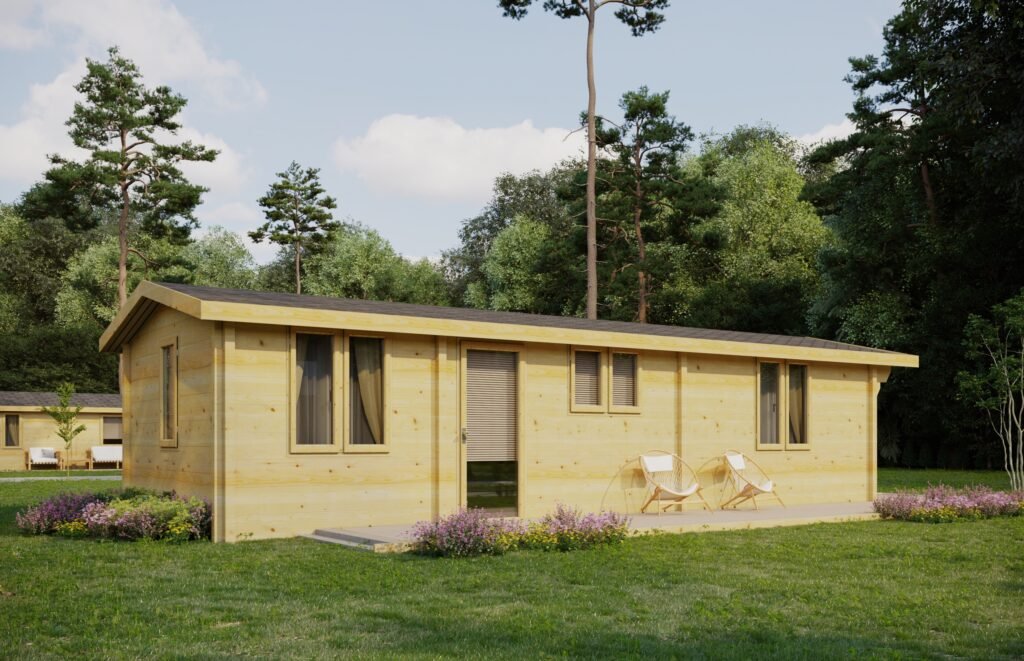 Mobile Log Cabin 1-Bedroom Compact Home – Trent Main Image