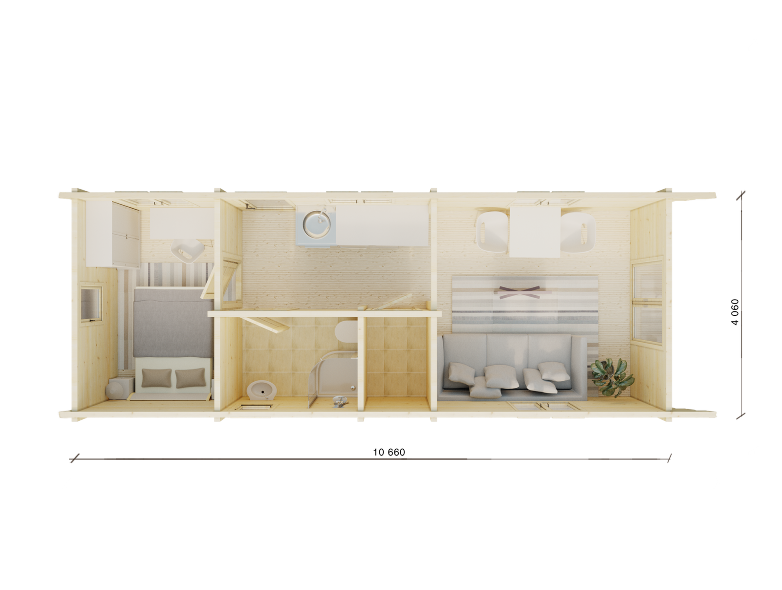 Mobile Home Trent 1Bedroom plan Large scale image