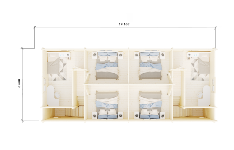 Two Storey Glulam Log House David floor plan 2 carousel small image