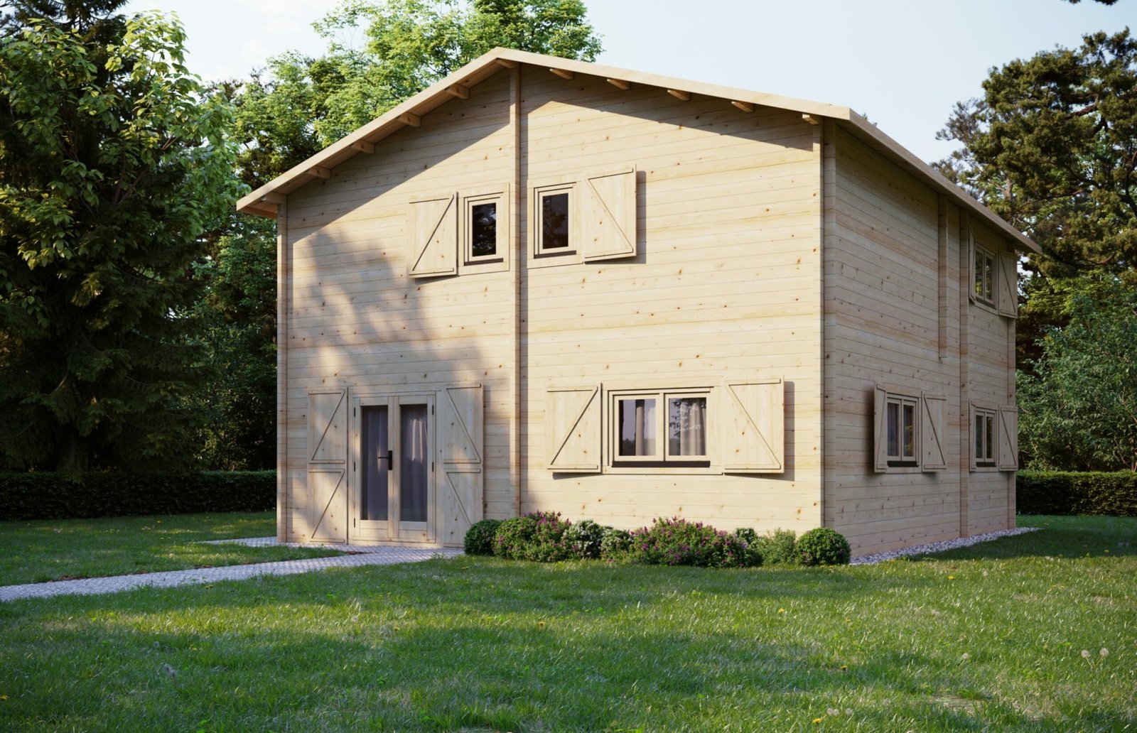 Eurodita Two Floor Log house Nicolas, 70mm Eurodita Large scale image