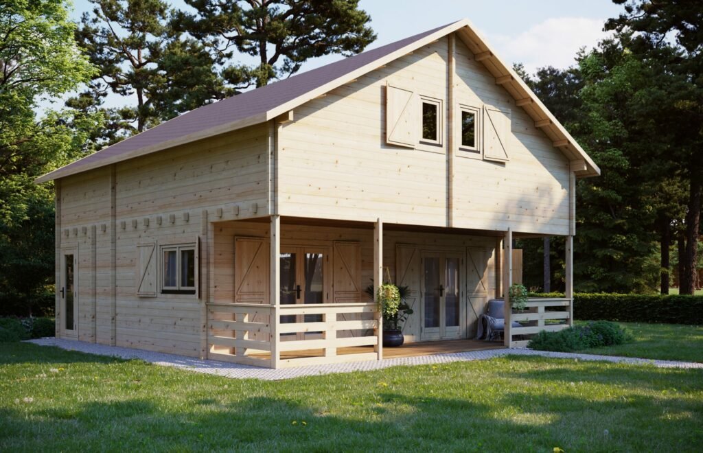 Two Storey Log cabin Roan, 70mm Main Image