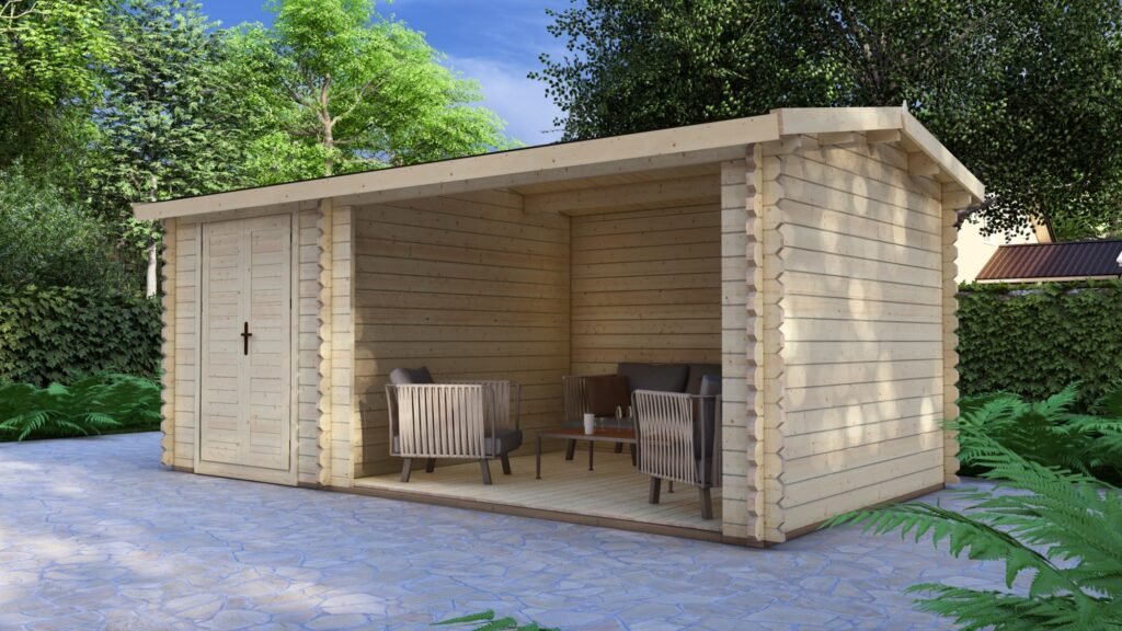 Log Cabin Charlie 5.7×3.1m, 44mm, Appex Main Image