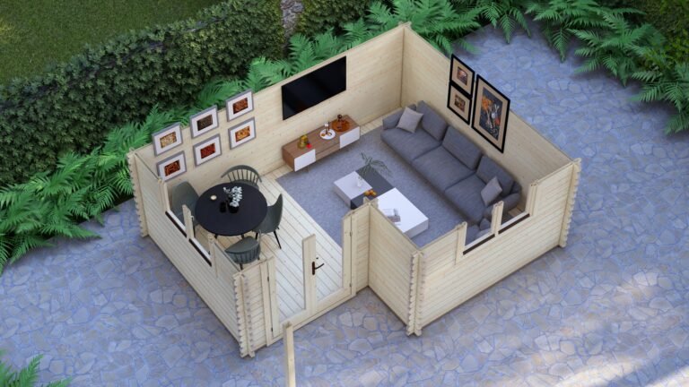 Log Cabin Theodore 5.0×4.0m, 44mm – 6 carousel small image