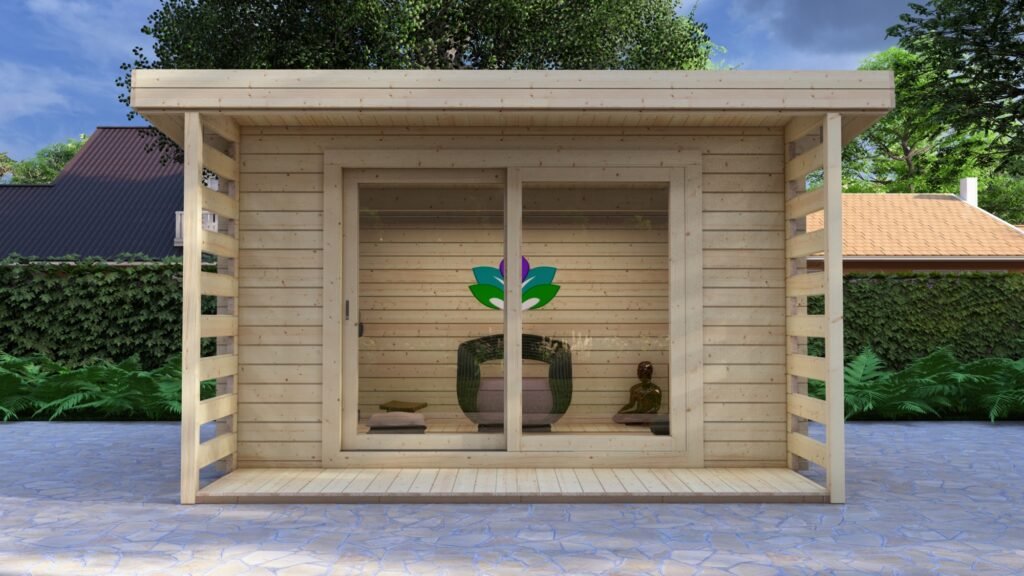 Modern Log Cabin Jacob 4.0×3.83m, 44mm Main Image
