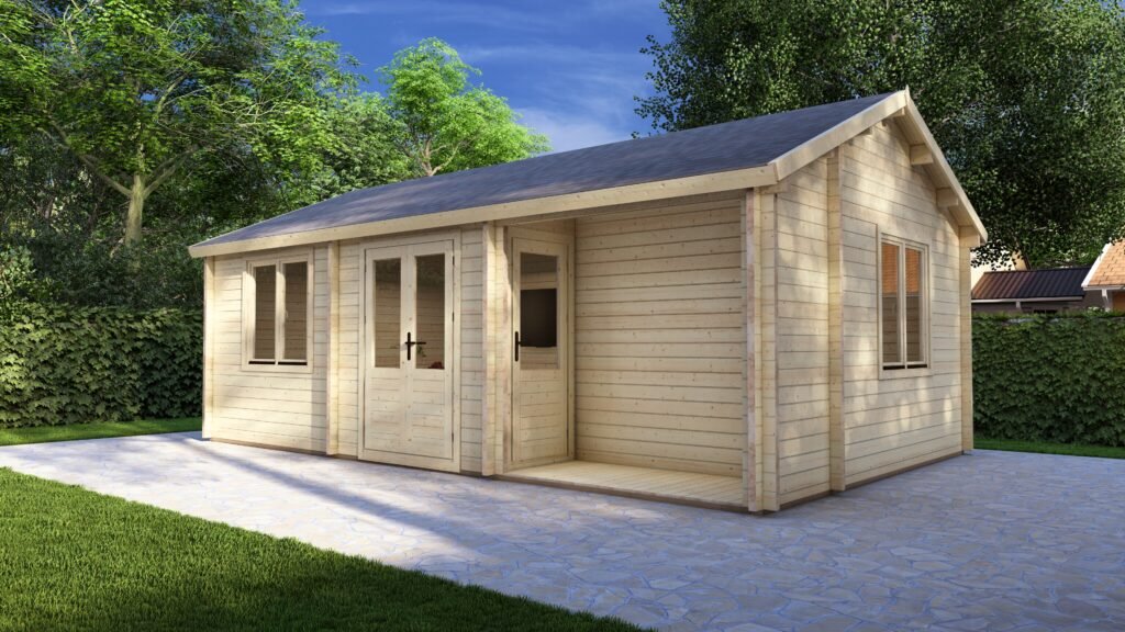 Log cabin Folio 8x5m, 58mm Main Image