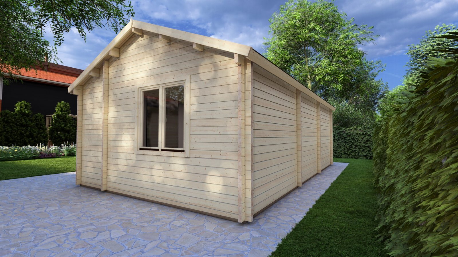 Log cabin Folio 8x5m, 58mm – IV Large scale image