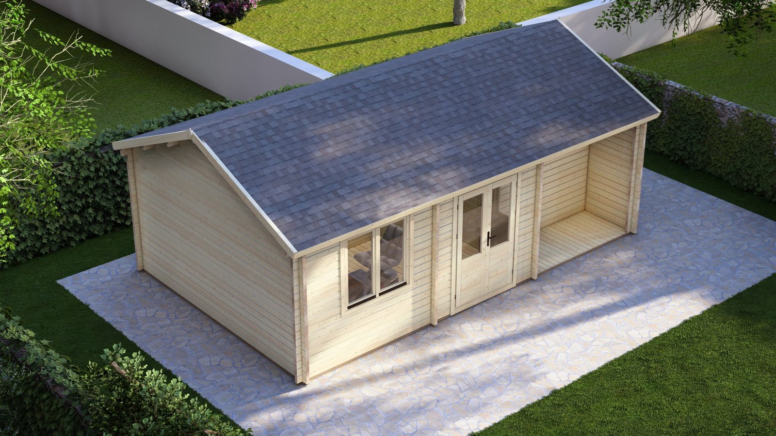 Log cabin Folio 8x5m, 58mm – VII Large scale image