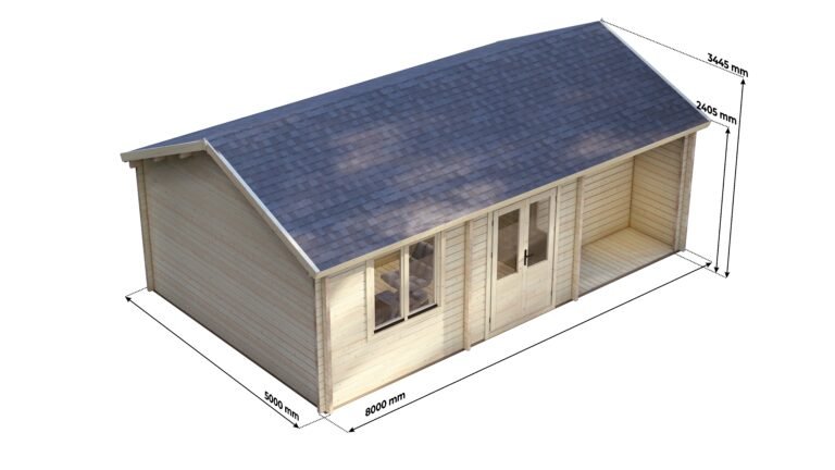 Log cabin Folio 8x5m, 58mm – VIII carousel small image