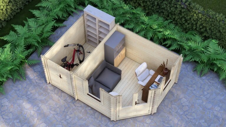 Corner Log Cabin Daniel 4.4x3m, 44mm – VI carousel small image