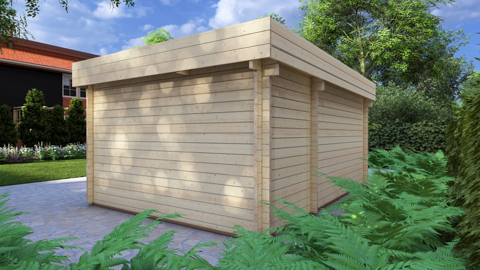 Corner Log Cabin Joseph 5×3.5m, 44mm – IV Large scale image