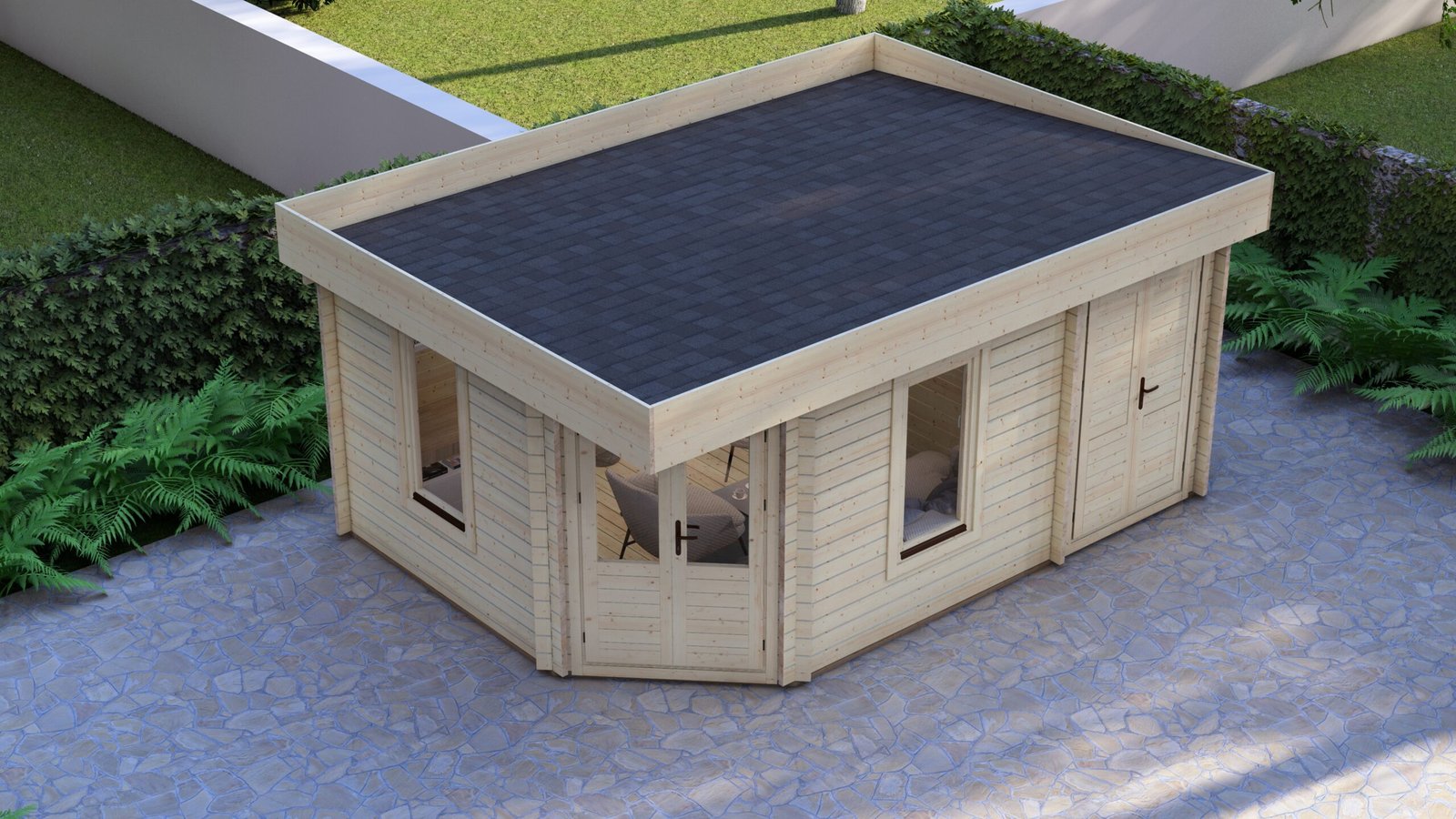Corner Log Cabin Joseph 5×3.5m, 44mm – VII Large scale image