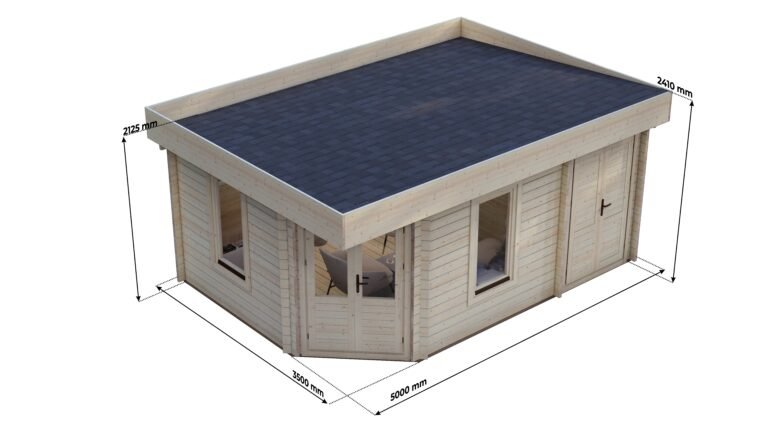Corner Log Cabin Joseph 5×3.5m, 44mm – VIII carousel small image