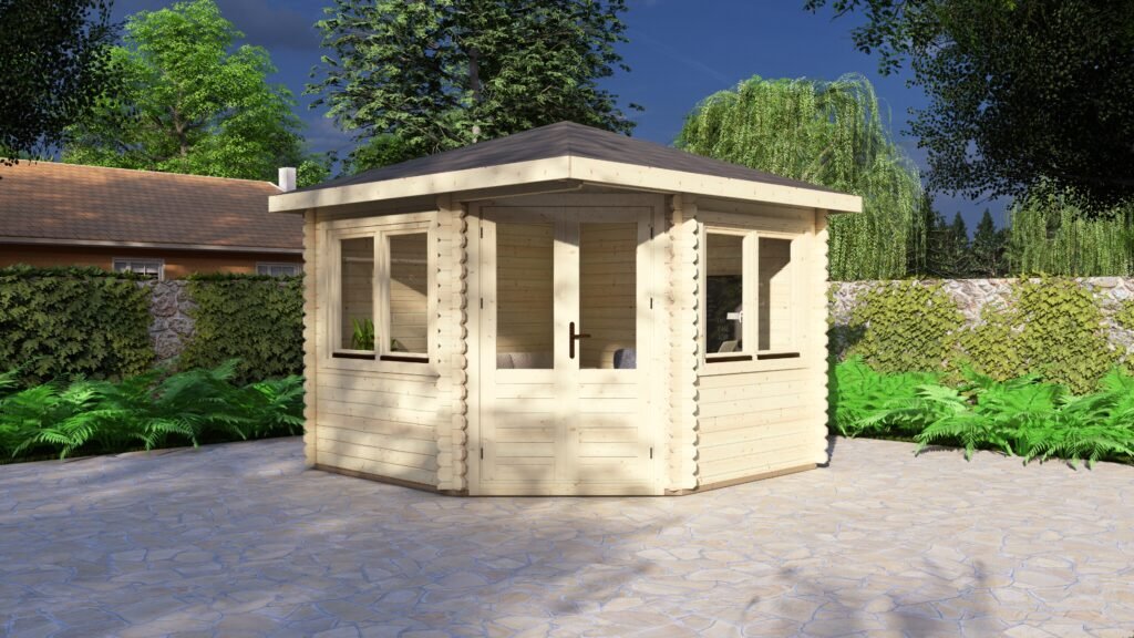 Corner Log Cabin Michael 3x3m Main Image