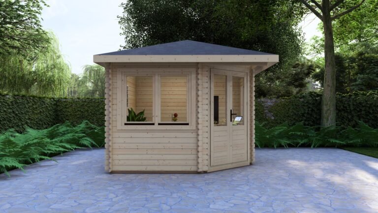 Corner Log Cabin Michael 3x3m – 3 carousel small image