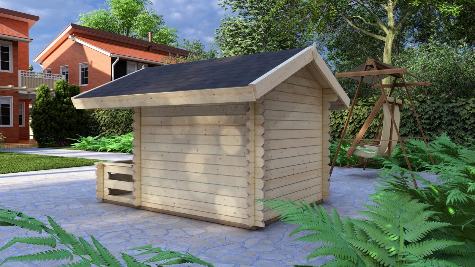 Eurodita-standard-log-cabin-Childrenhouse 1.82×1.82m-05.jpg Large scale image