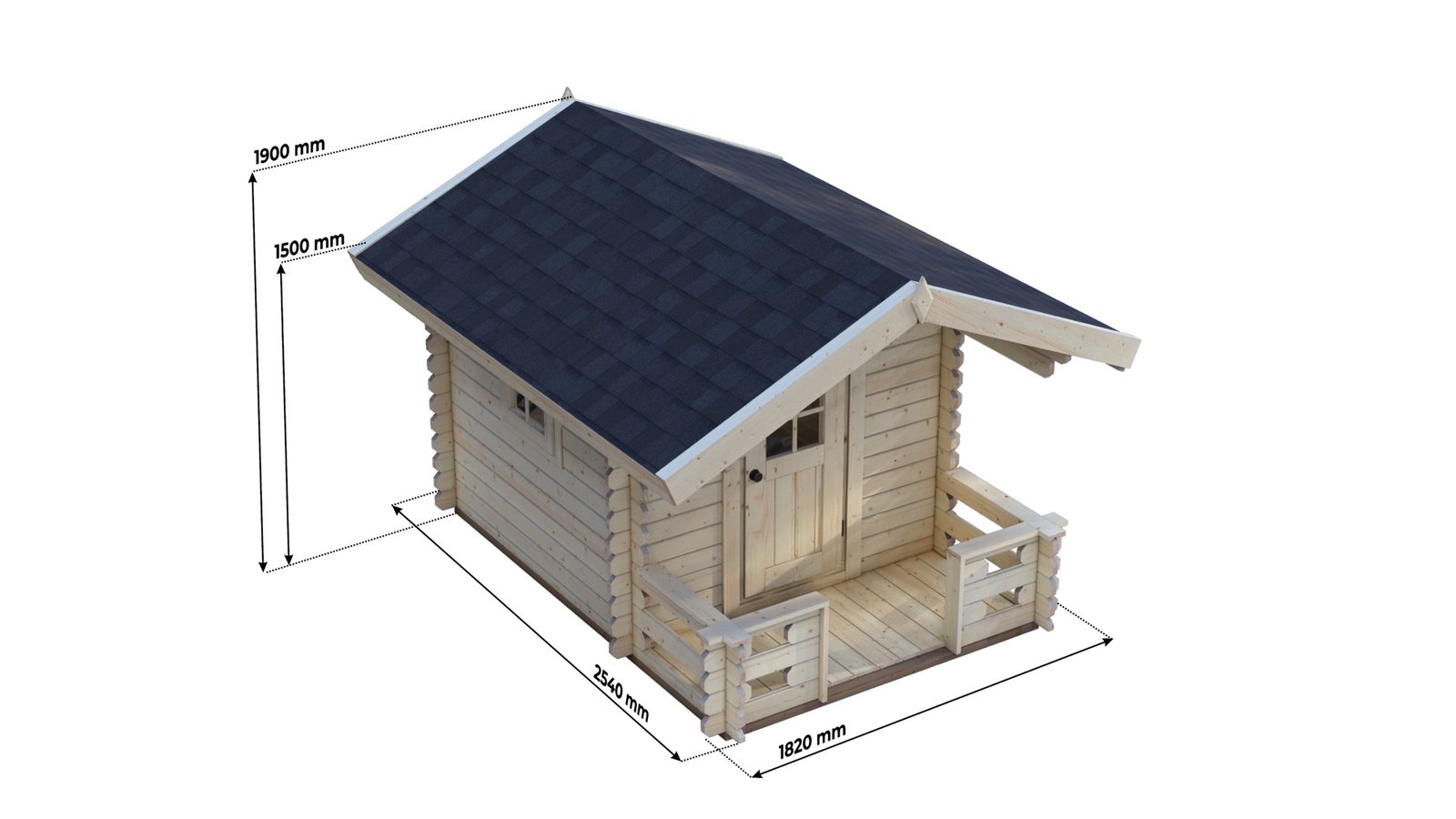 Eurodita-standard-log-cabin-Childrenhouse 1.82×1.82m-09.jpg Large scale image