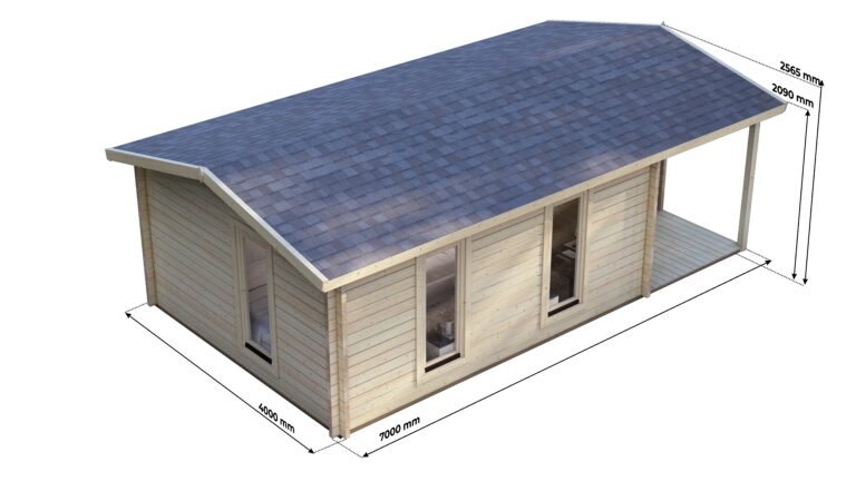 Log Cabin Matthew 7x4m, 58mm – 8 carousel small image
