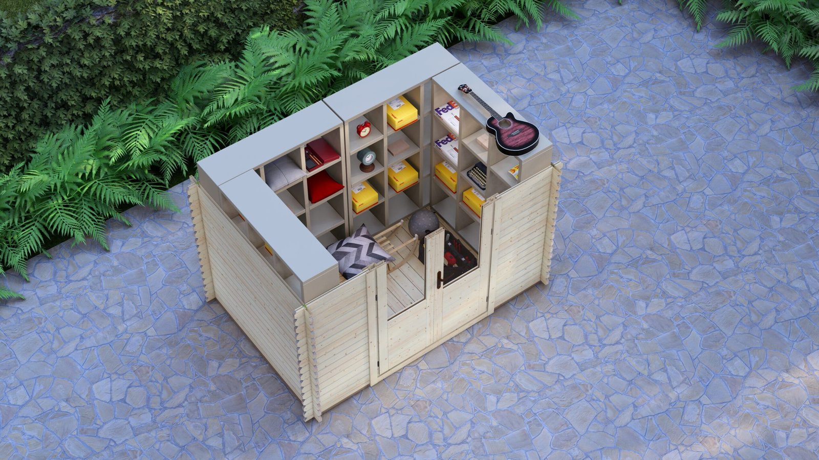 Log Cabin Ryan 3x2m, 28mm – 6 Large scale image