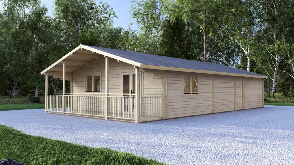 Log Cabin Lakeview 7×12.5m, 3Bedroom, 58mm Main Image