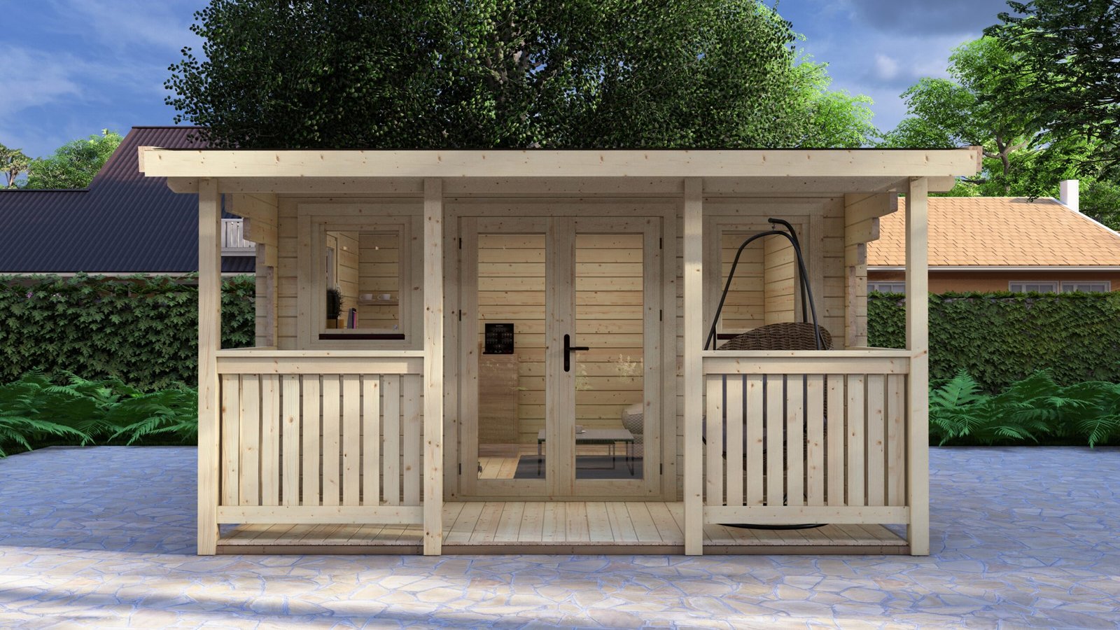 Log Cabin Brookhaven 4x3m, 44mm – III Large scale image