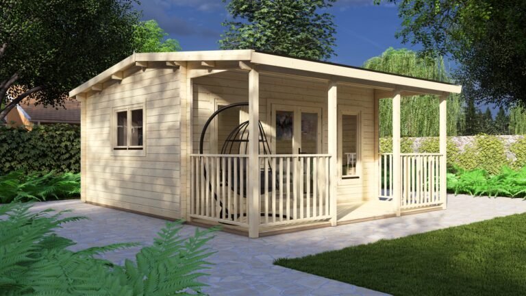 Log Cabin Everwood 5×5.8m, 44mm – I carousel small image