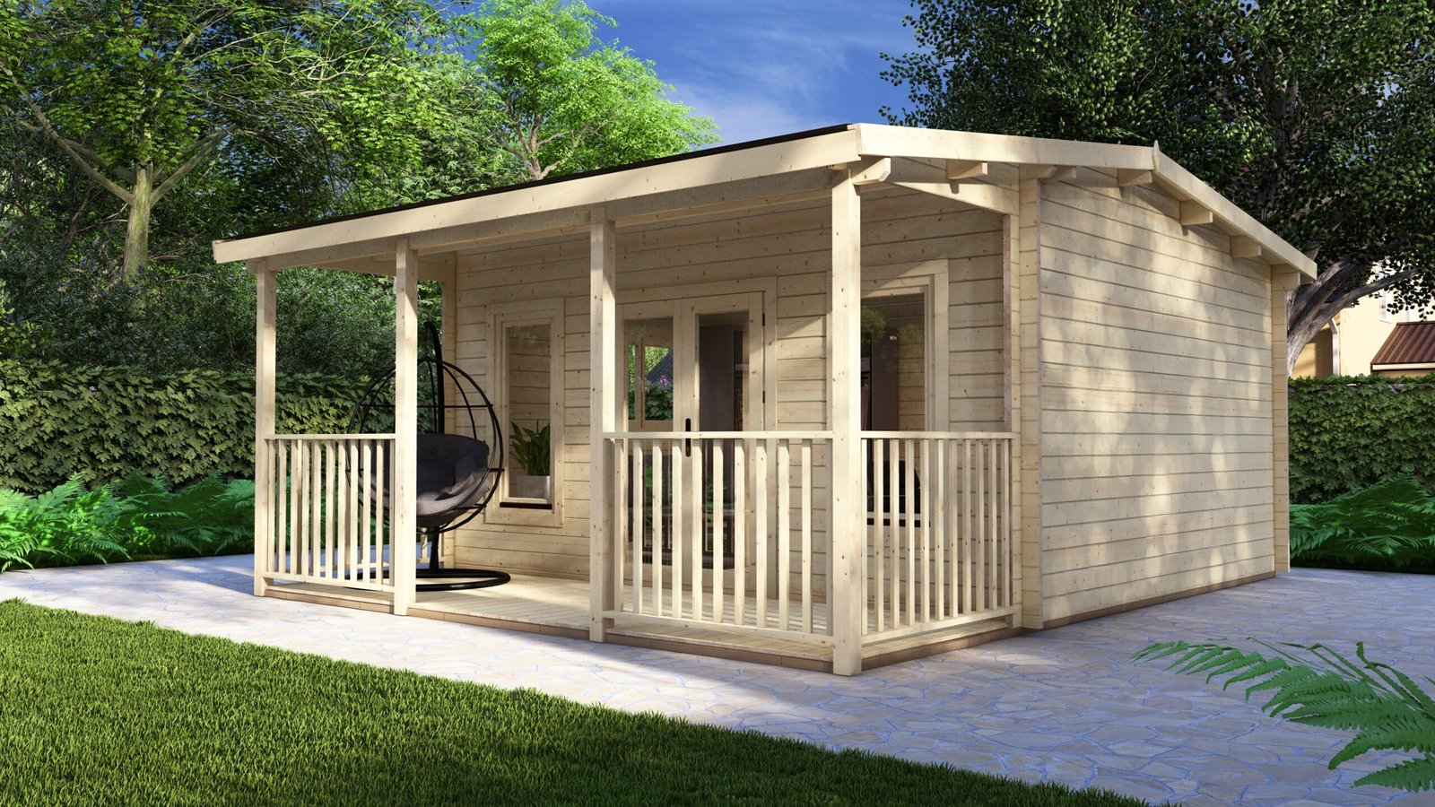 Log Cabin Everwood 5×5.8m, 44mm – II