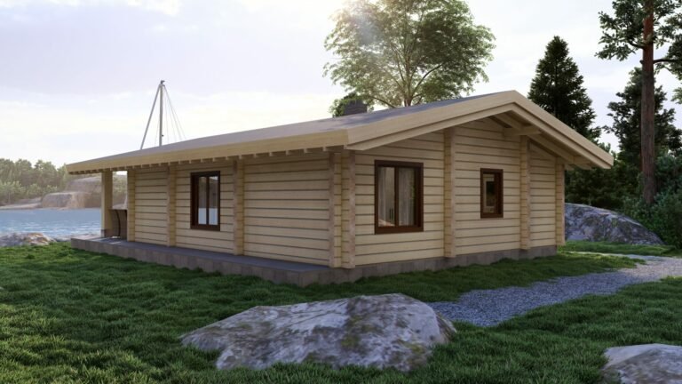 Eurodita Glulam Log house Woodglow 180mm carousel small image