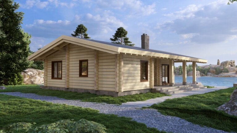 Glulam Log house Woodglow 180mm carousel small image