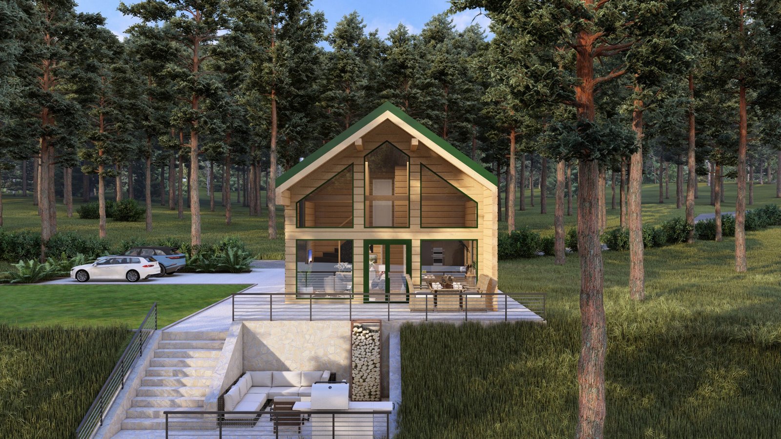 Glulam log house Silvawood by Eurodita Large scale image