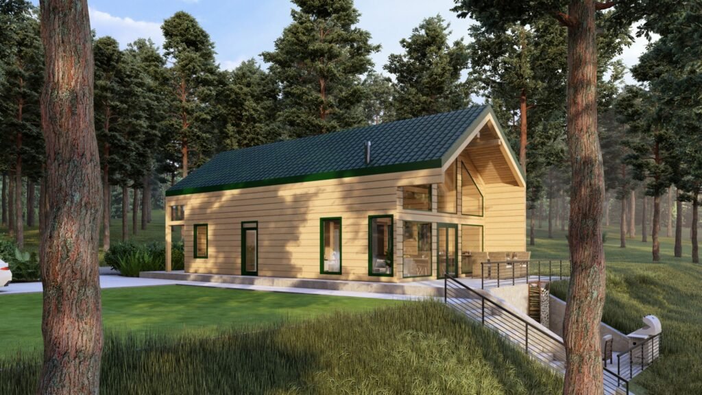 Glulam log house Silvawood Main Image