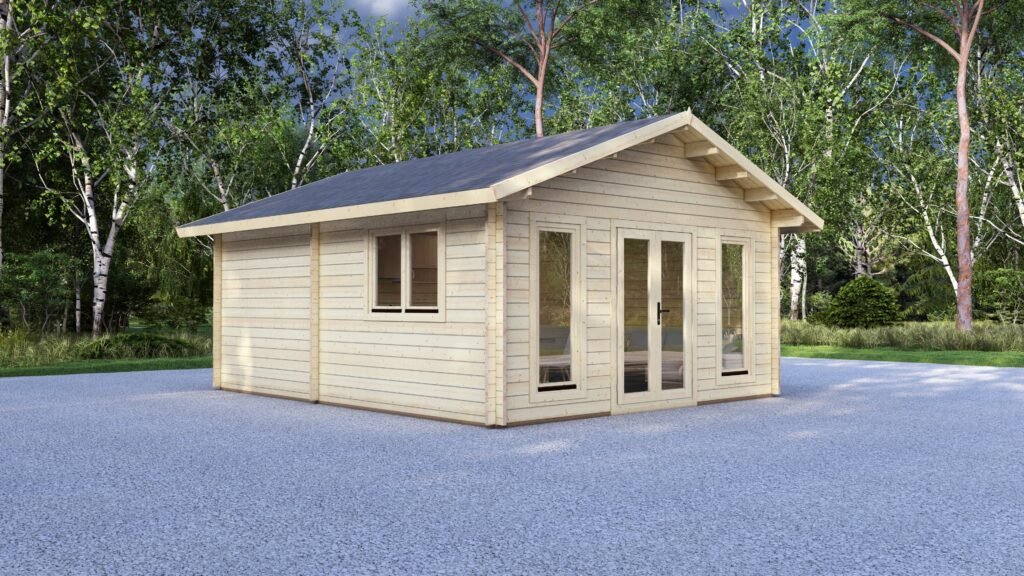 1 Bedroom Log Cabin 6x5m, 44mm Main Image