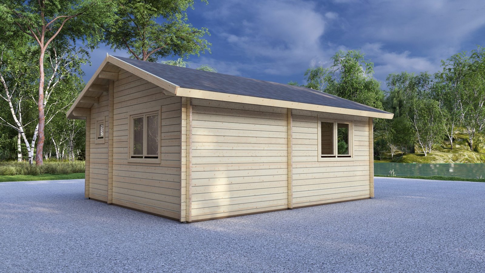 1 Bedroom Log Cabin 6x5m, 44mm – III Large scale image