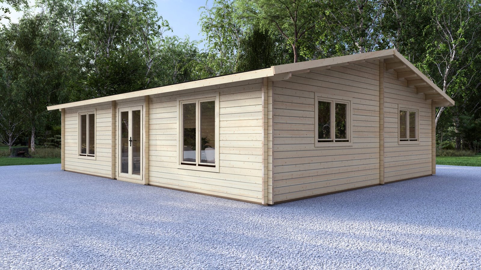 2 Bedroom Log Cabin 10.1x8m, 44mm – II Large scale image