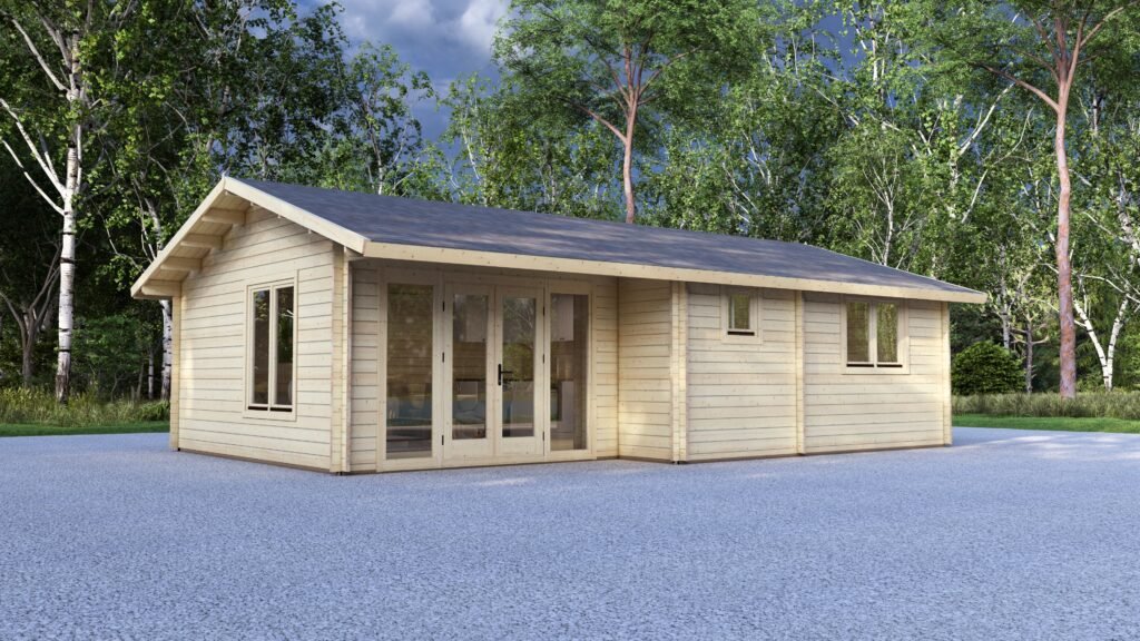 2 Bedroom Log Cabin 9x6m, 44mm Main Image