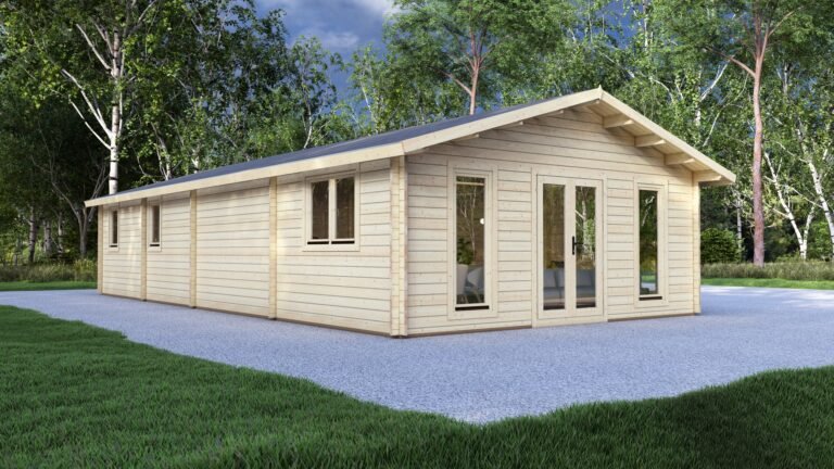 3 Bedroom Log Cabin 12.2x6m, 58mm – 1 carousel small image