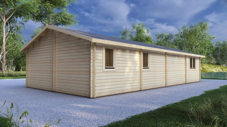 3 Bedroom Log Cabin 12.2x6m, 58mm – 3 carousel small image