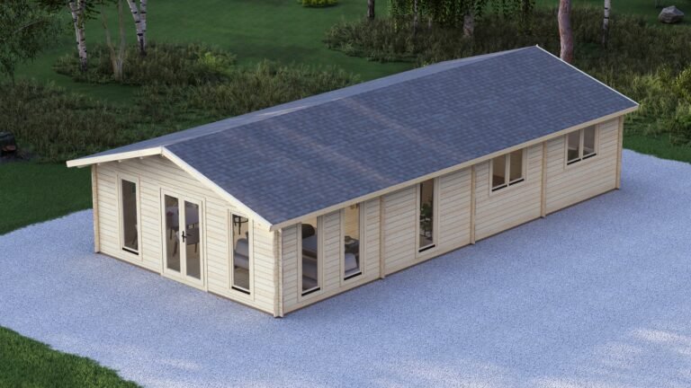 3 Bedroom Log Cabin 12.2x6m, 58mm – 9 carousel small image