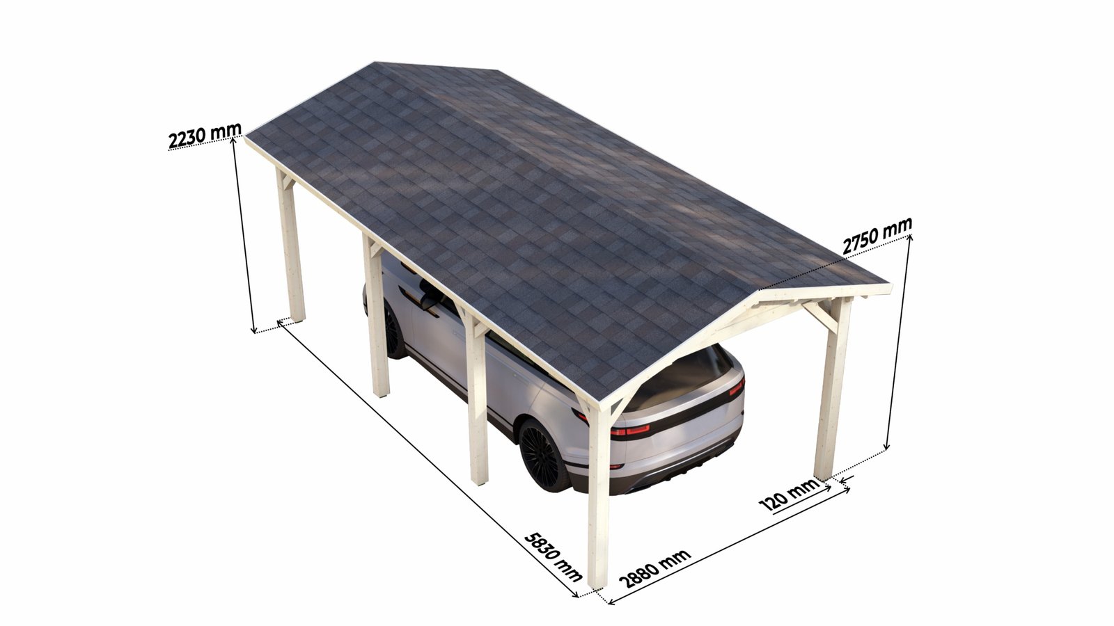Carport 3x6m sizes Large scale image