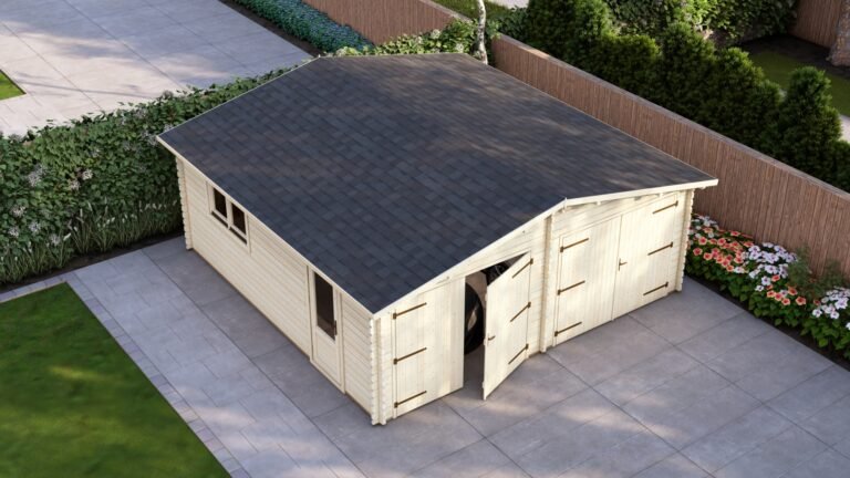 Double Log Garage 6×6, Apex, 44mm top camera carousel small image