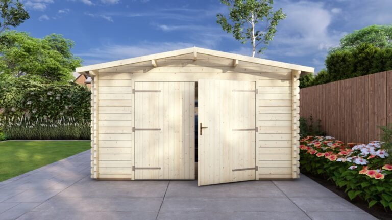 Eurodita Log Garage 4x6m, Apex, 44mm carousel small image