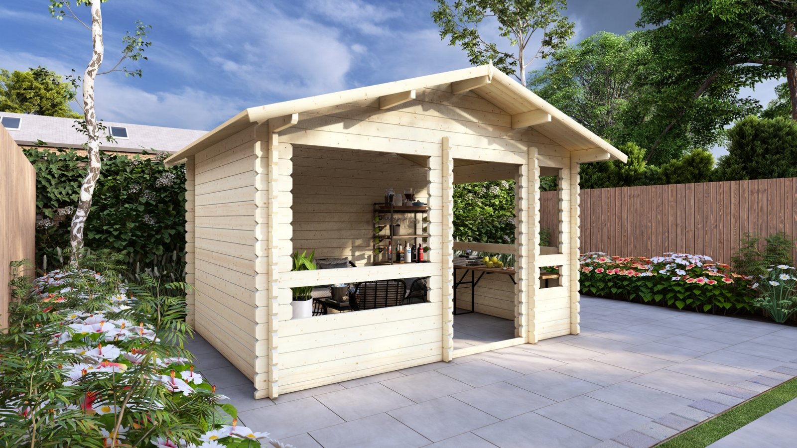 Garden Gazebo 4x3m, 44mm side Large scale image