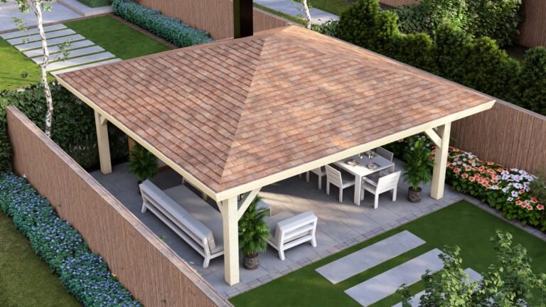 Garden Pergola 5.9×5.9m top view carousel small image